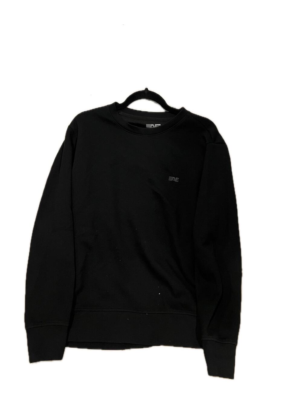 American Eagle Black Crewneck Sweatshirt Mens Medium